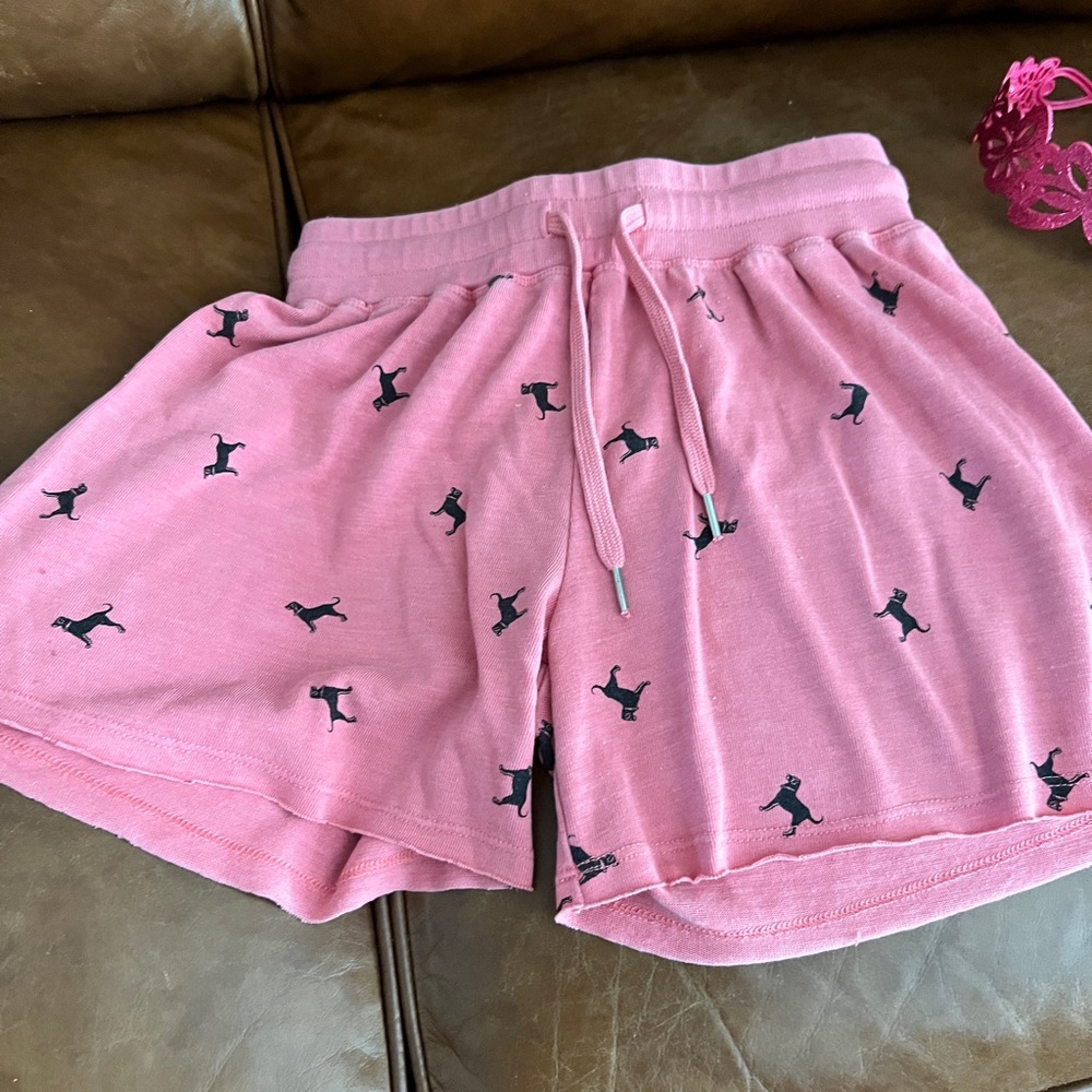 The Black Dog Pink and Black Soft comfy Shorts so Small - NEW w/tags $34 paid